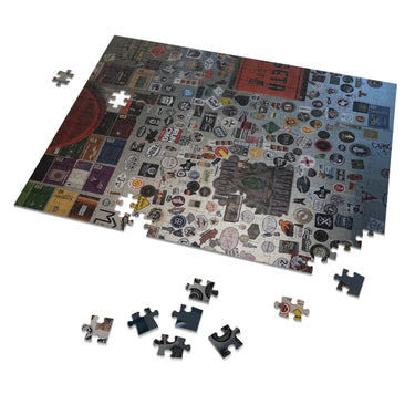 Brewery Sticker Wall Puzzle With Tin
