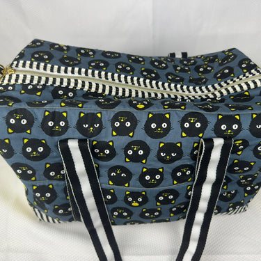 Black cat duffel bag