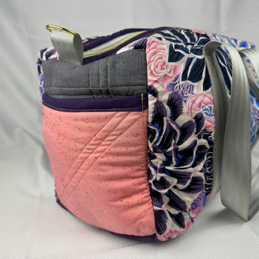 Showy flower duffel bag
