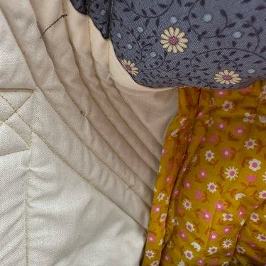 Muted floral duffel bag